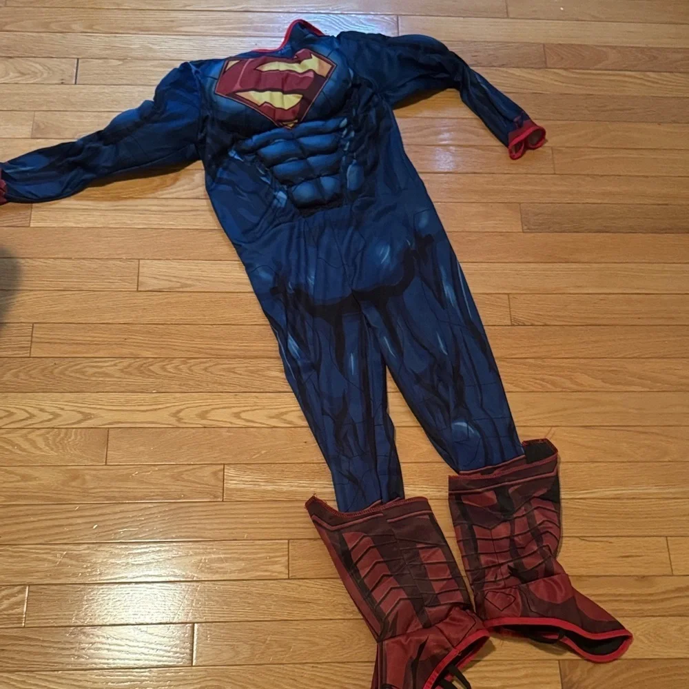 Superman Kids Halloween Costume with Cape - Blue and Red